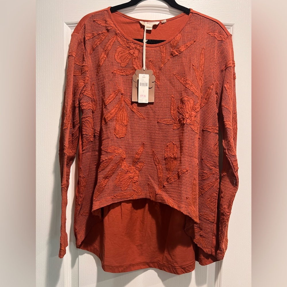 Anthro Louis HiLo Top in Honey